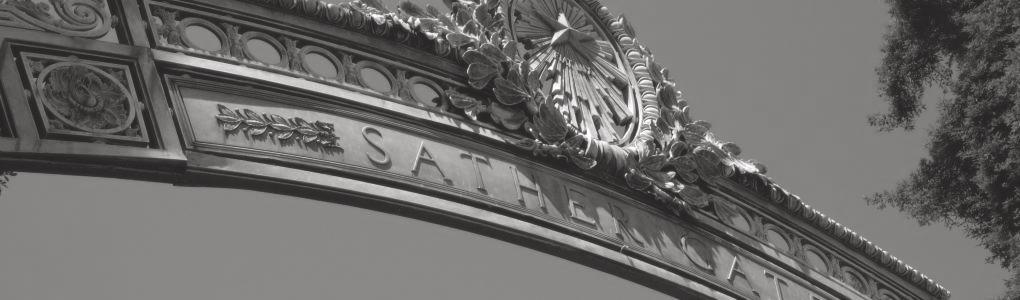 sather gate b&w