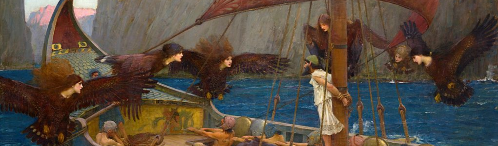 Waterhouse, Odysseus & Sirens (detail)