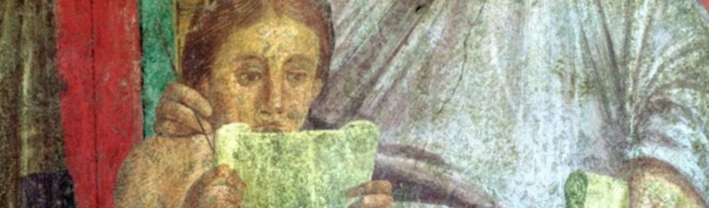 detail of Roman fresco 