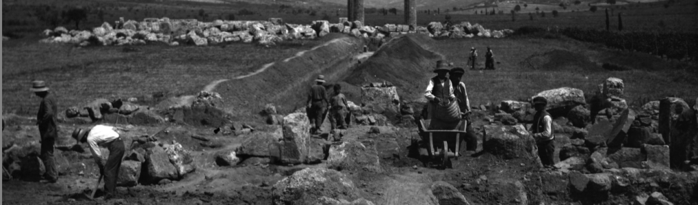 image of early excavations at Nemea