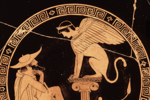 kylix Oedipus and Sphinx